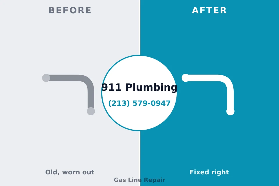 Before and after: plumbing repair St. Ignace, MI